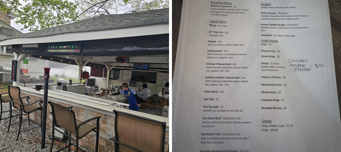 Pollino's Menu
