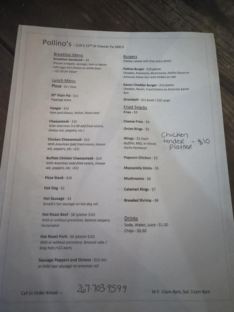 Pollino's Menu image 1